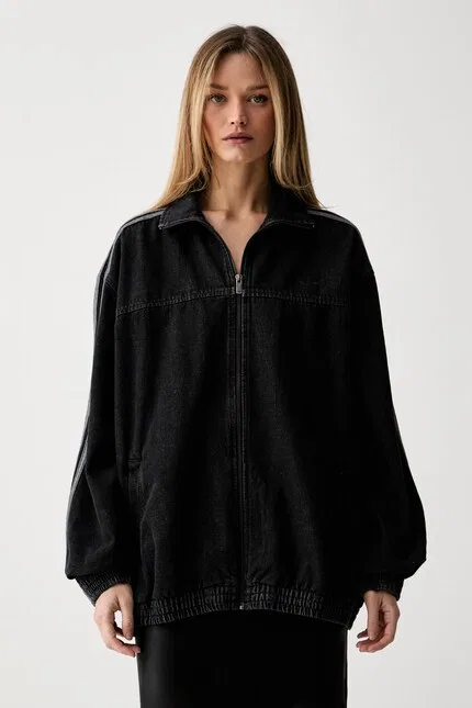 Куртка джинсовая укороченная Firebird Adidas Originals, черный
