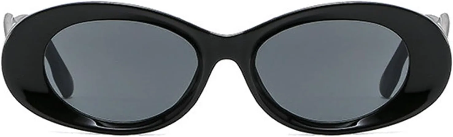 

Солнцезащитные очки Willochra овальной формы для женщин и мужчин, винтажные, в стиле Y2K, маленькие круглые, в стиле панк, модные мужские очки с заклепками, C1