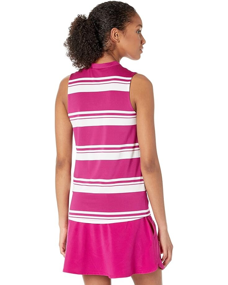 

Поло Puma Cloudspun Valley Stripe Sleeveless Polo, цвет Festival Fuchsia