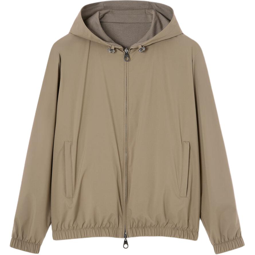 

Loro Piana Куртка с капюшоном на молнии, Thyme Color