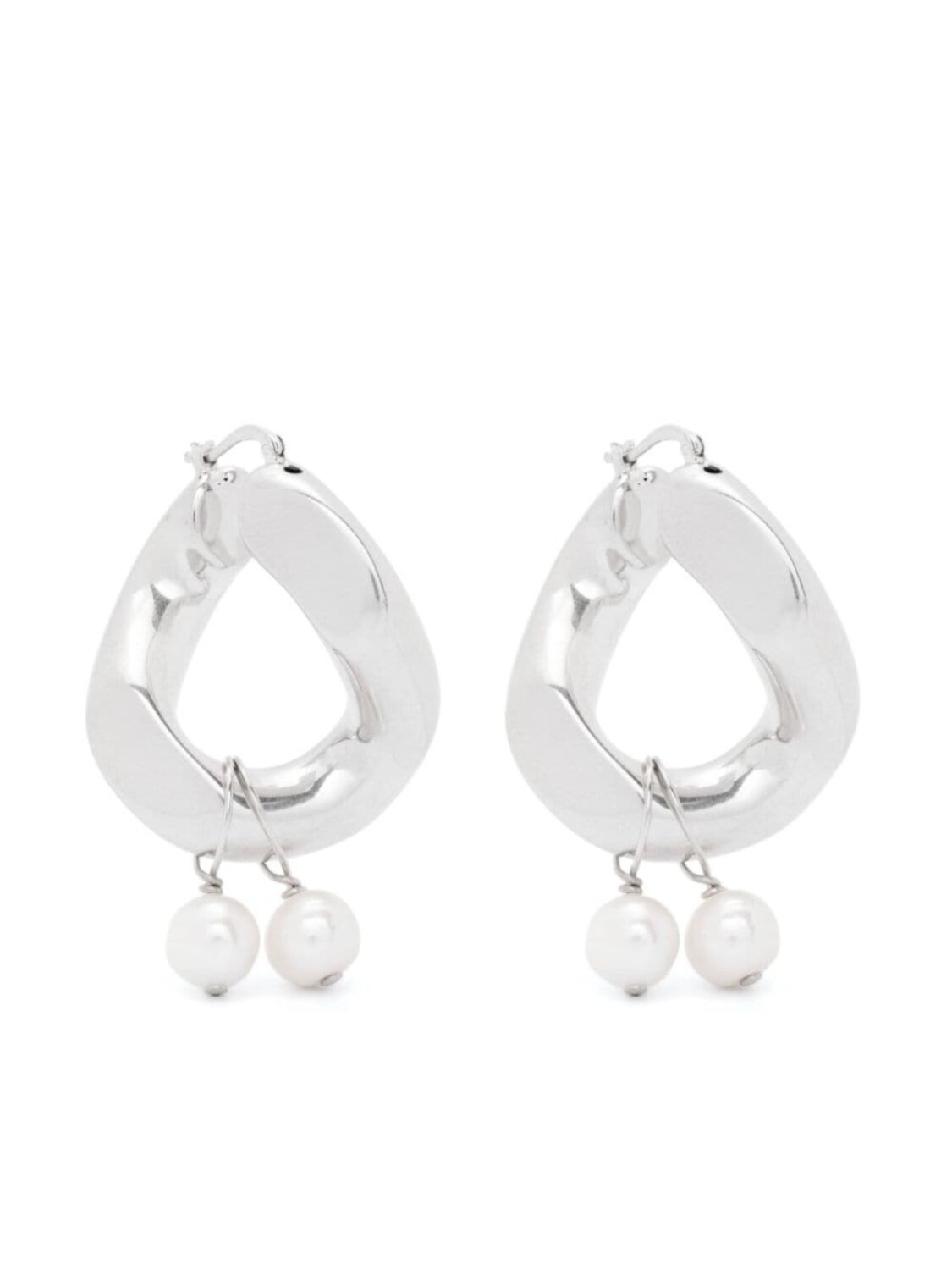 

Серьги-кольца Jil Sander, серебряный