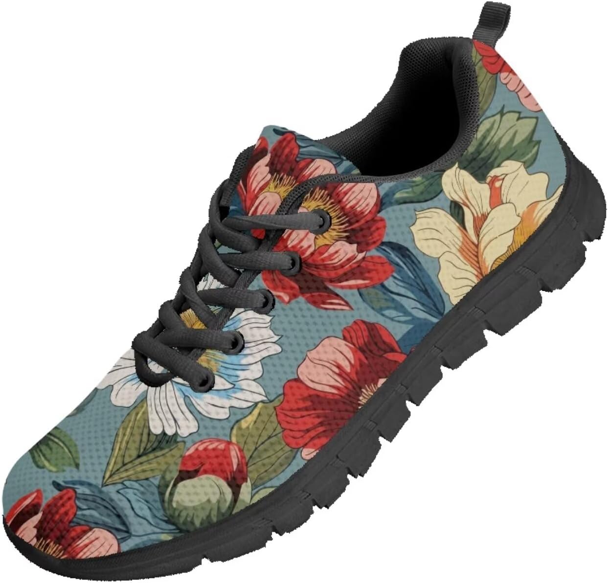 

Мужские кроссовки Funnydude Funny Print для прогулок, осенние повседневные теннисные кроссовки с дышащей сеткой, Peony