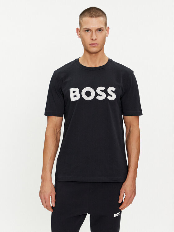 

Футболка стандартного кроя Boss, синий