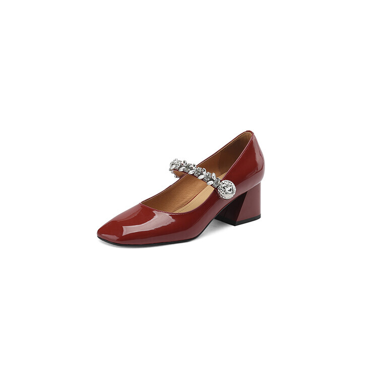 

Туфли Мэри Джейн женские красный Quicheshoes