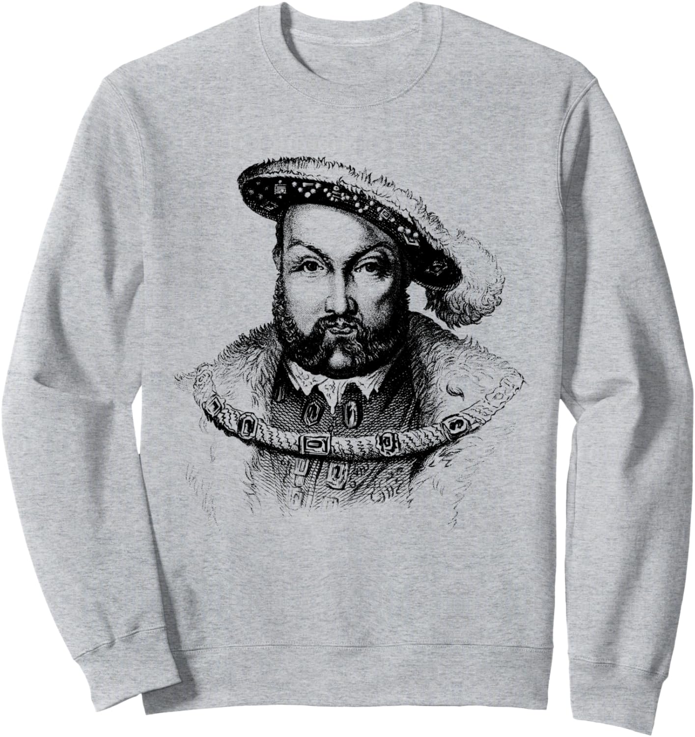 

Толстовка с изображением Генриха VIII, британского учителя истории, серая Royalty Tees, Серый, Толстовка с изображением Генриха VIII, британского учителя истории, серая Royalty Tees