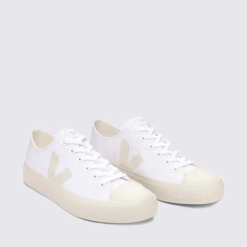 Veja Wata II Low PL0101401A женские белые кроссовки из парусины Pierre Canvas с удобной колодкой — фото 4