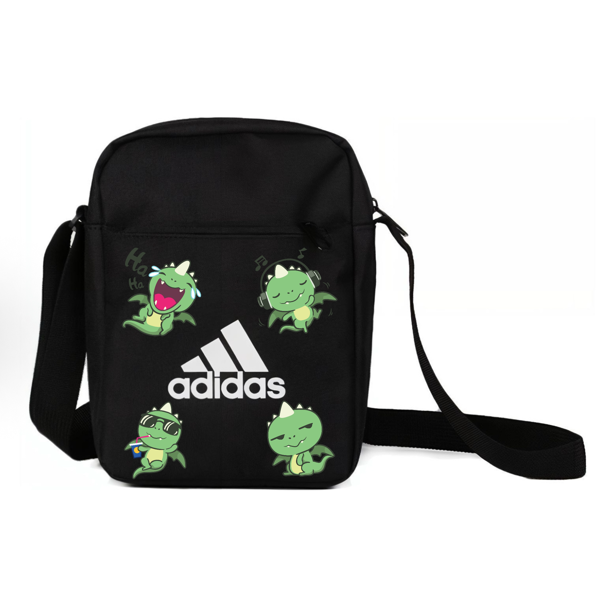 

Adidas Сумка через плечо Unisex Black из переработанного полиэстера с простым переплетением