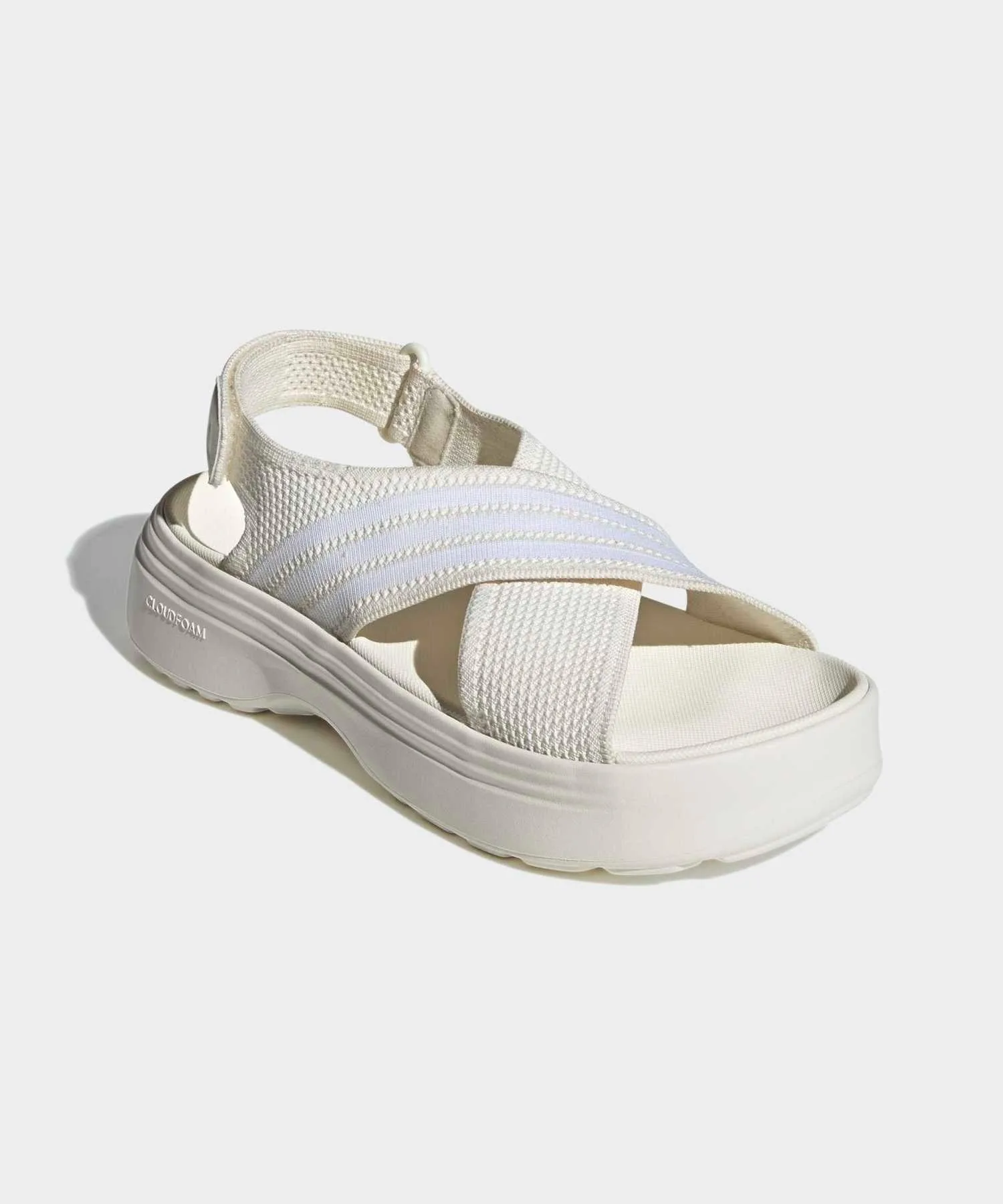 Унисекс сандалии adidas LIFESTYLE SANDAL на толстой подошве бежевые — фото 4