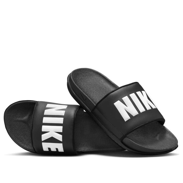 Тапочки offcourt silde 'black white' Nike, черный