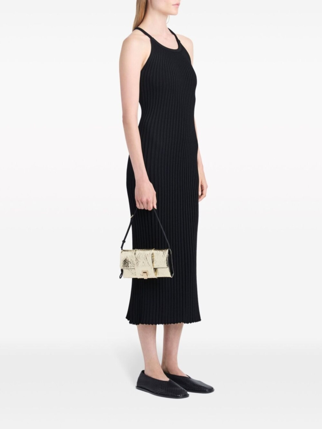 

Proenza Schouler сумка на плечо Flip с эффектом металлик, золотистый
