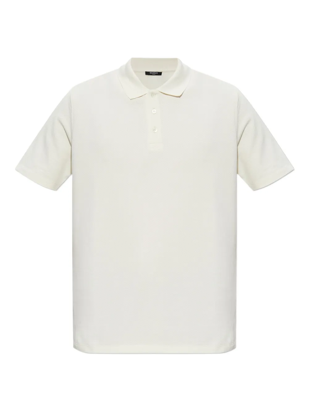 

Поло с застежкой на пуговицы и эмблемой BALMAIN, нейтральный
