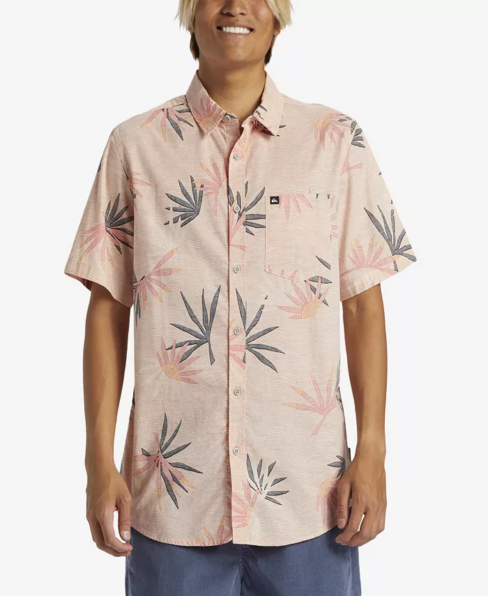 

Мужская классическая рубашка с коротким рукавом Apero Quiksilver, розовый