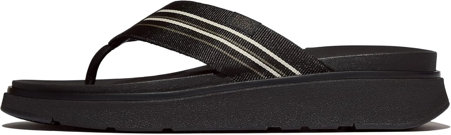 Мужские шлепанцы Fitflop Gen-ff в полоску, Black Mix
