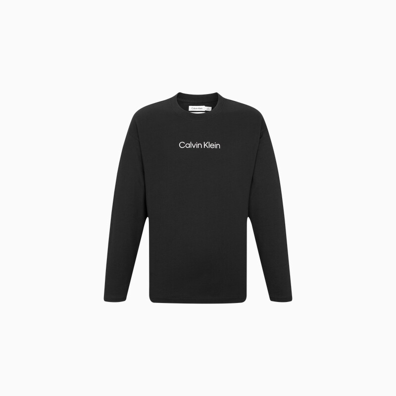 

Лонгслив Calvin Klein Jeans с контрастным логотипом, черный