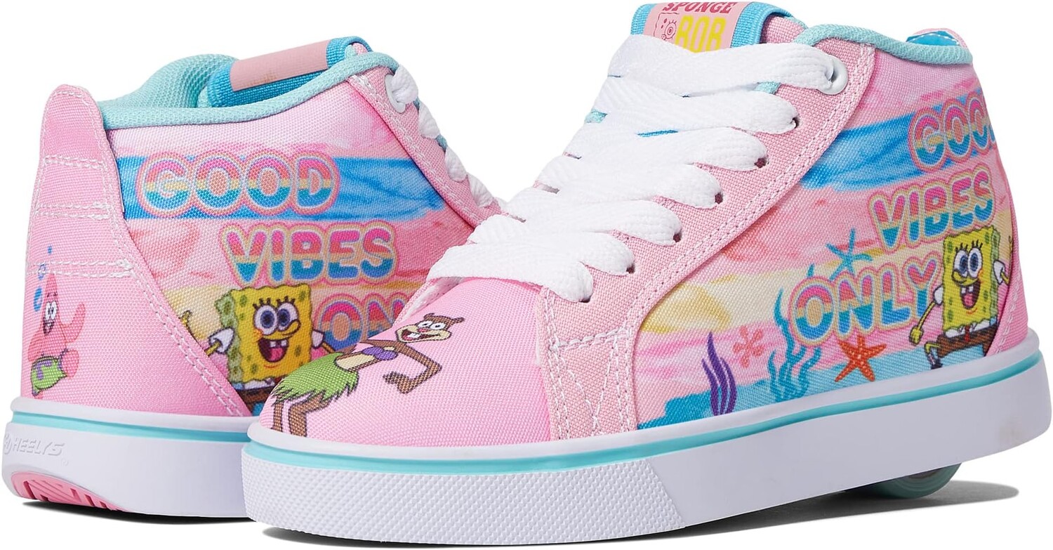 

Кроссовки Heelys Spongebob Racer, цвет Powder Pink/Aqua