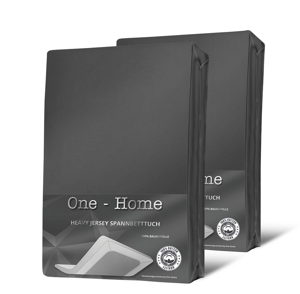 

2 простыни антрацитового цвета 120x200 - 130x200 см, плотный хлопковый трикотаж One-Home, Черный, 2 простыни антрацитового цвета 120x200 - 130x200 см, плотный хлопковый трикотаж One-Home
