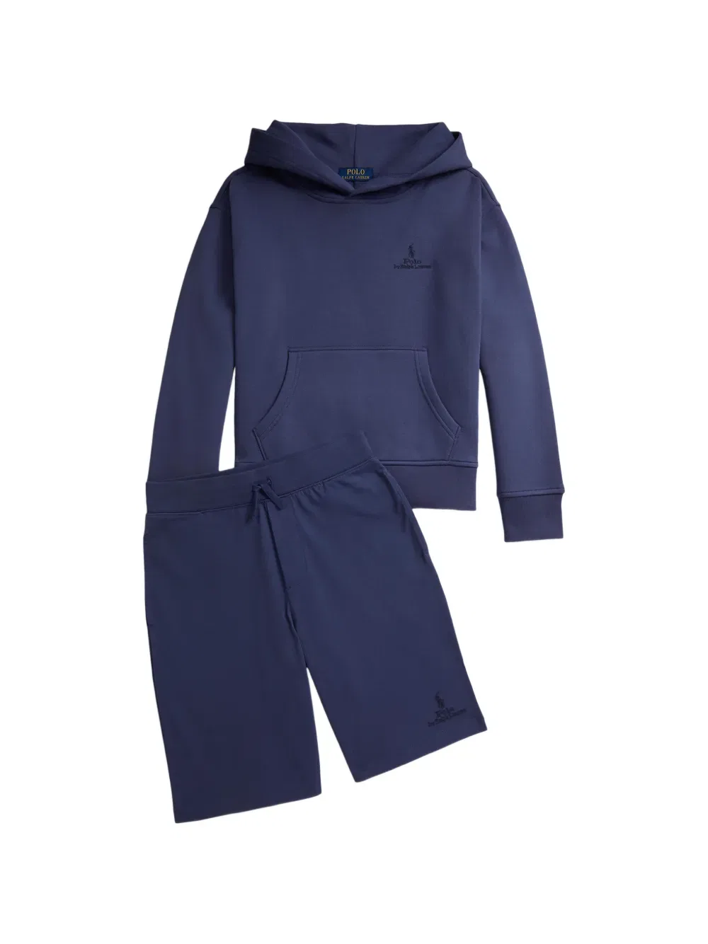 Толстовка с логотипом из флиса Polo Ralph Lauren Kids, синий — фото 3