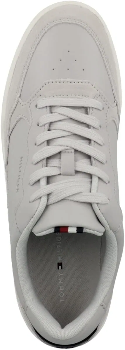Мужские кожаные кроссовки Tommy Hilfiger Elevated Cupsole с высокой подошвой, Light Cast — фото 2
