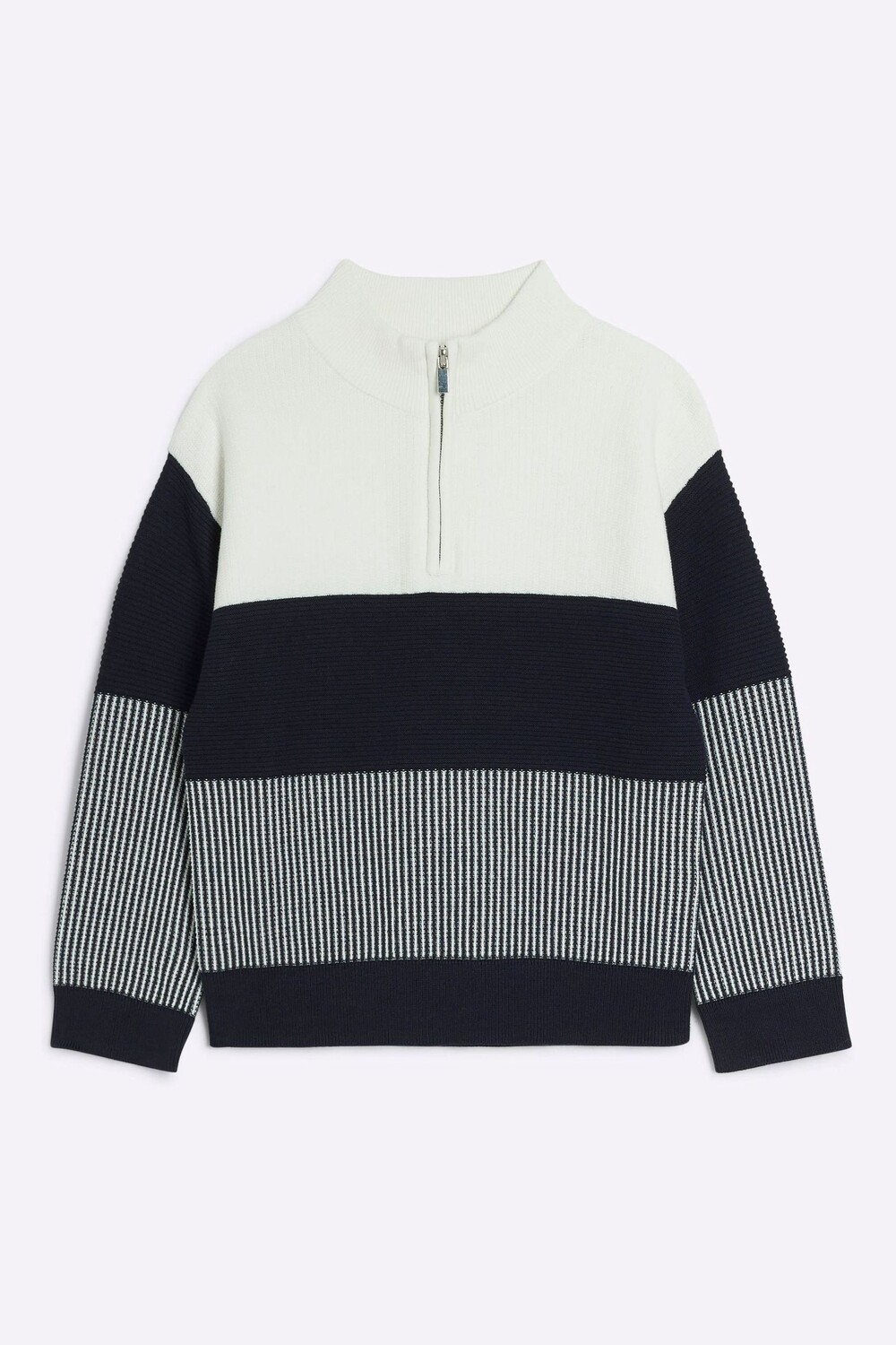 

Джемпер для мальчиков из 100% хлопка с завязанными краями River Island, синий