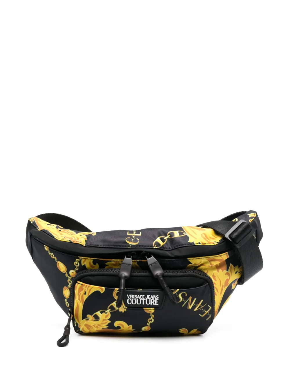 

Поясная сумка с принтом Chain Couture Versace Jeans Couture, черный