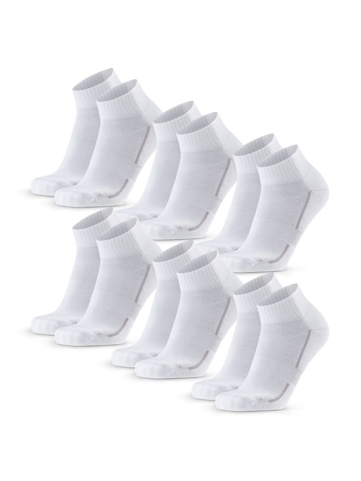 

DANISH ENDURANCE Хлопковые носки-полуторки белого цвета