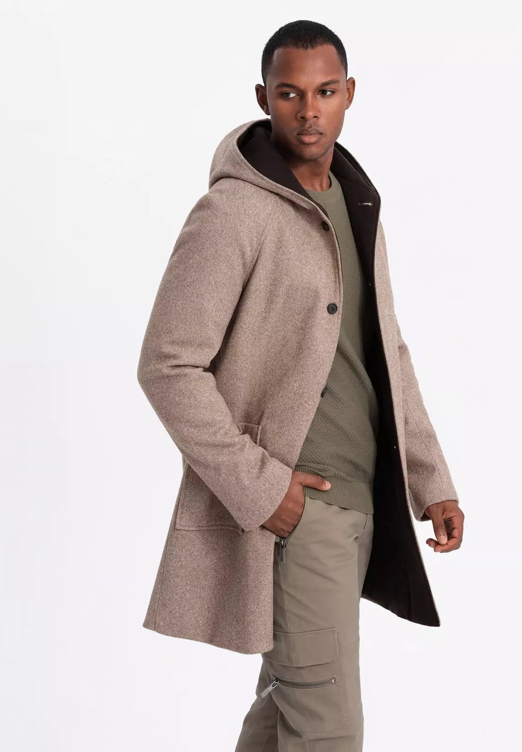 

Короткое пальто Cappotto classico Ombre, бежевый