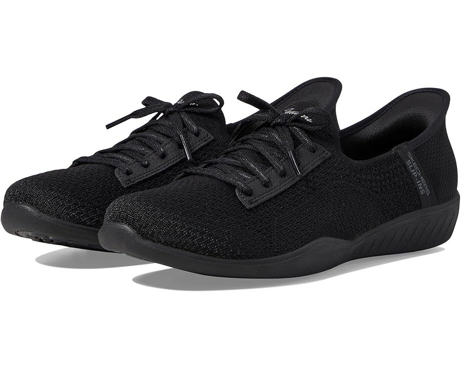 Кроссовки SKECHERS Newbury St - Our Time Hands Free Slip-Ins, черный