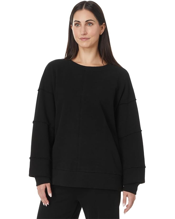 

Толстовка Mod-o-doc Long Sleeve Seamed Boxy Sweatshirt Black, черный