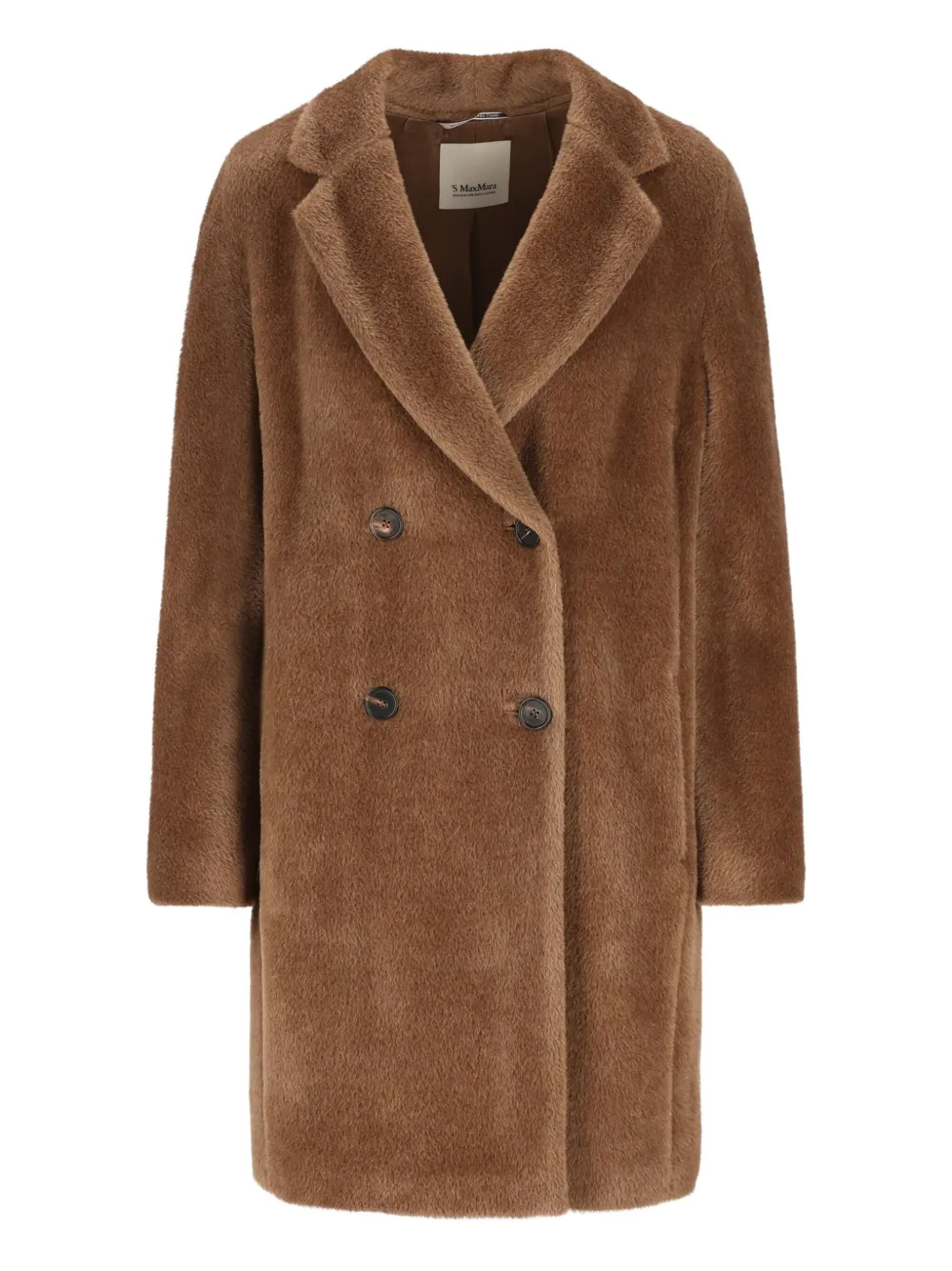 

Двубортное шерстяное пальто 'S Max Mara, коричневый