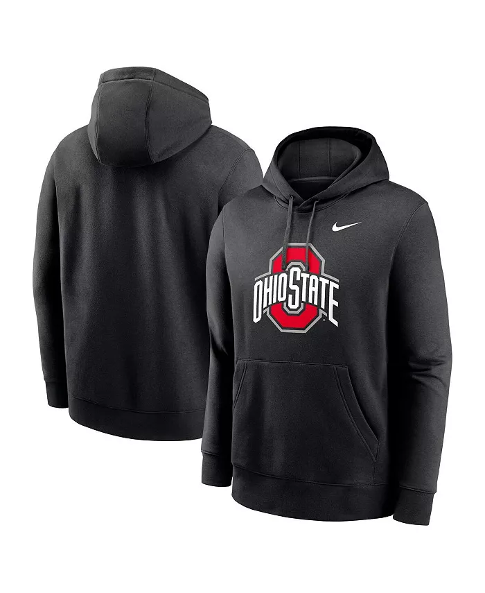 

Мужская черная толстовка с капюшоном Ohio State Buckeyes Primetime Evergreen Club Fleece Nike