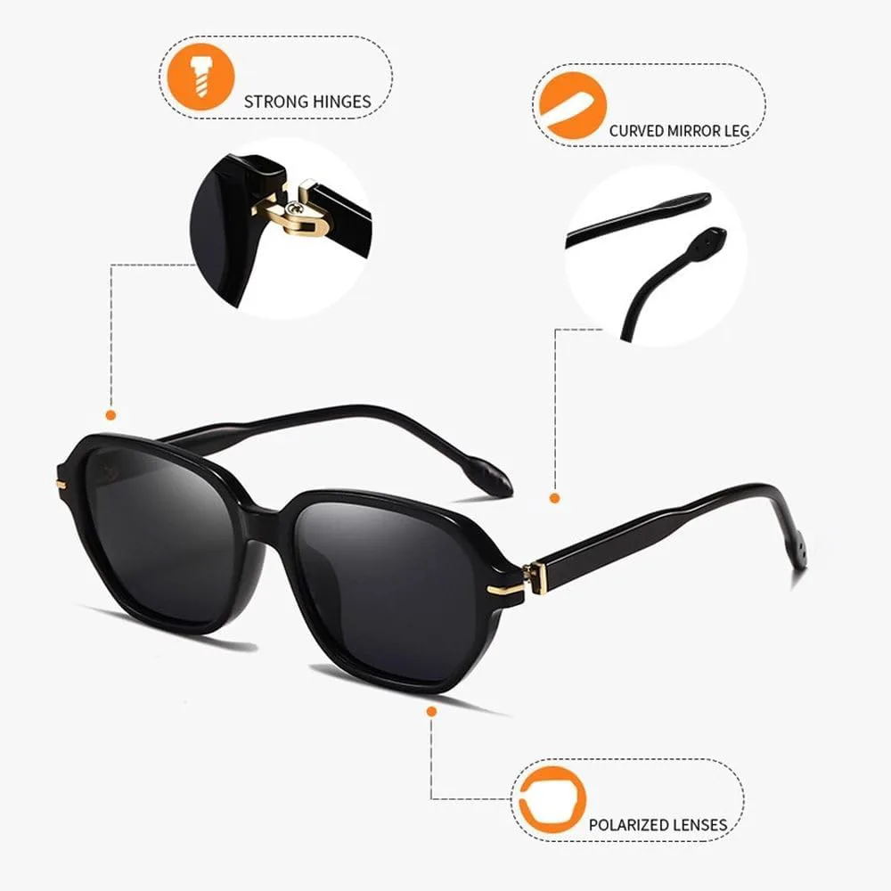 

Модные круглые солнцезащитные очки 2027 года для женщин, зеркальные, в ретро-стиле, с прозрачной оправой, для мужчин, для активного отдыха MTZJH, 2.polarizer