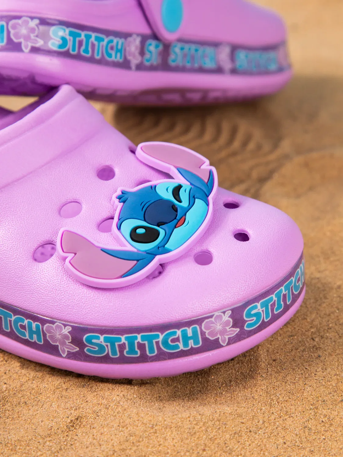 Детские сандалии-клоги Lilo & Stitch Disney, фиолетовый — фото 3