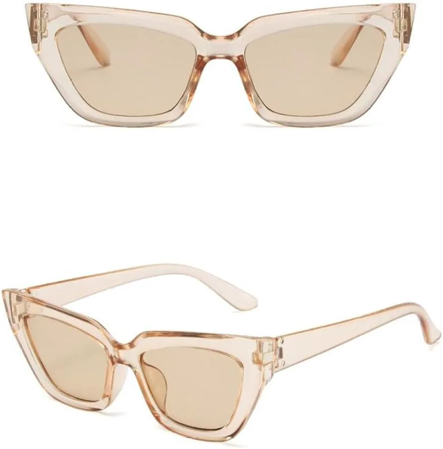 

MUTYNE Модные винтажные квадратные солнцезащитные очки для женщин в стиле ретро «кошачий глаз», маленькая оправа, солнцезащитные очки для путешествий, C04