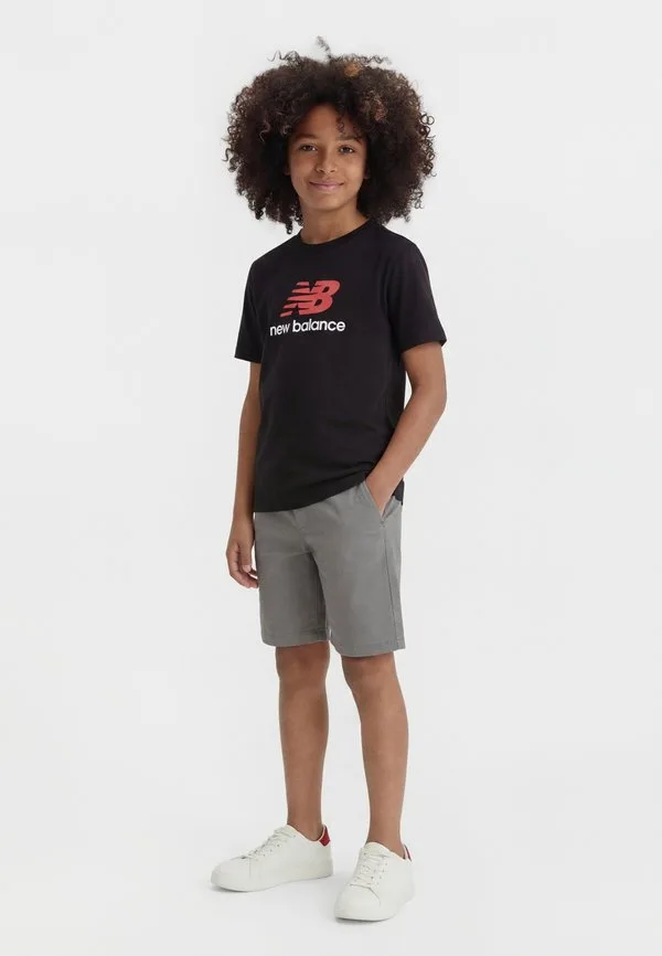 Футболка с принтом логотипа stacked New Balance, Caviar