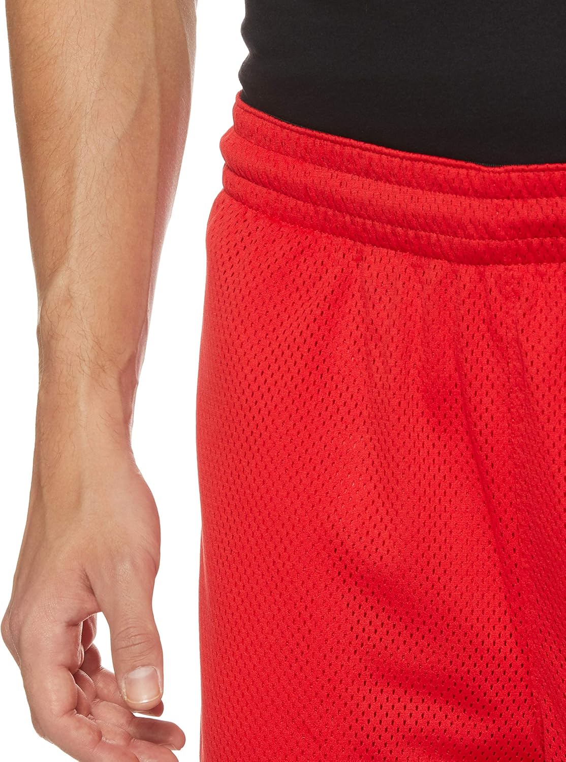 Мужские баскетбольные шорты Nike Dri-Fit Classic Mesh, University Rd/Blck/Blck — фото 4