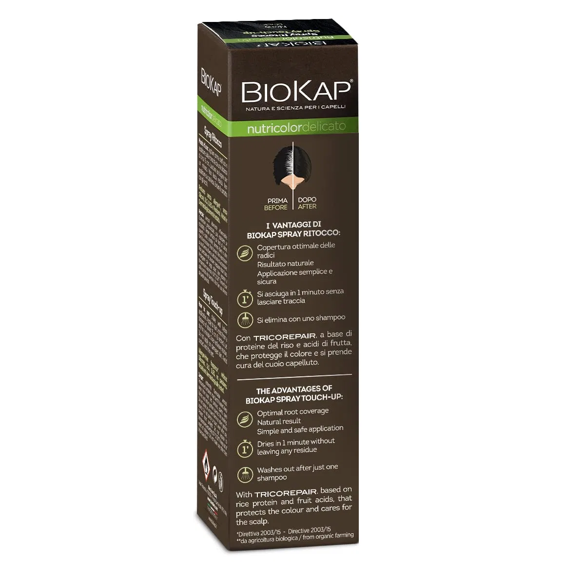 Спрей-корректор для отросших корней Nutricolor от Bios Line BioKap Bios Line, Black — фото 2