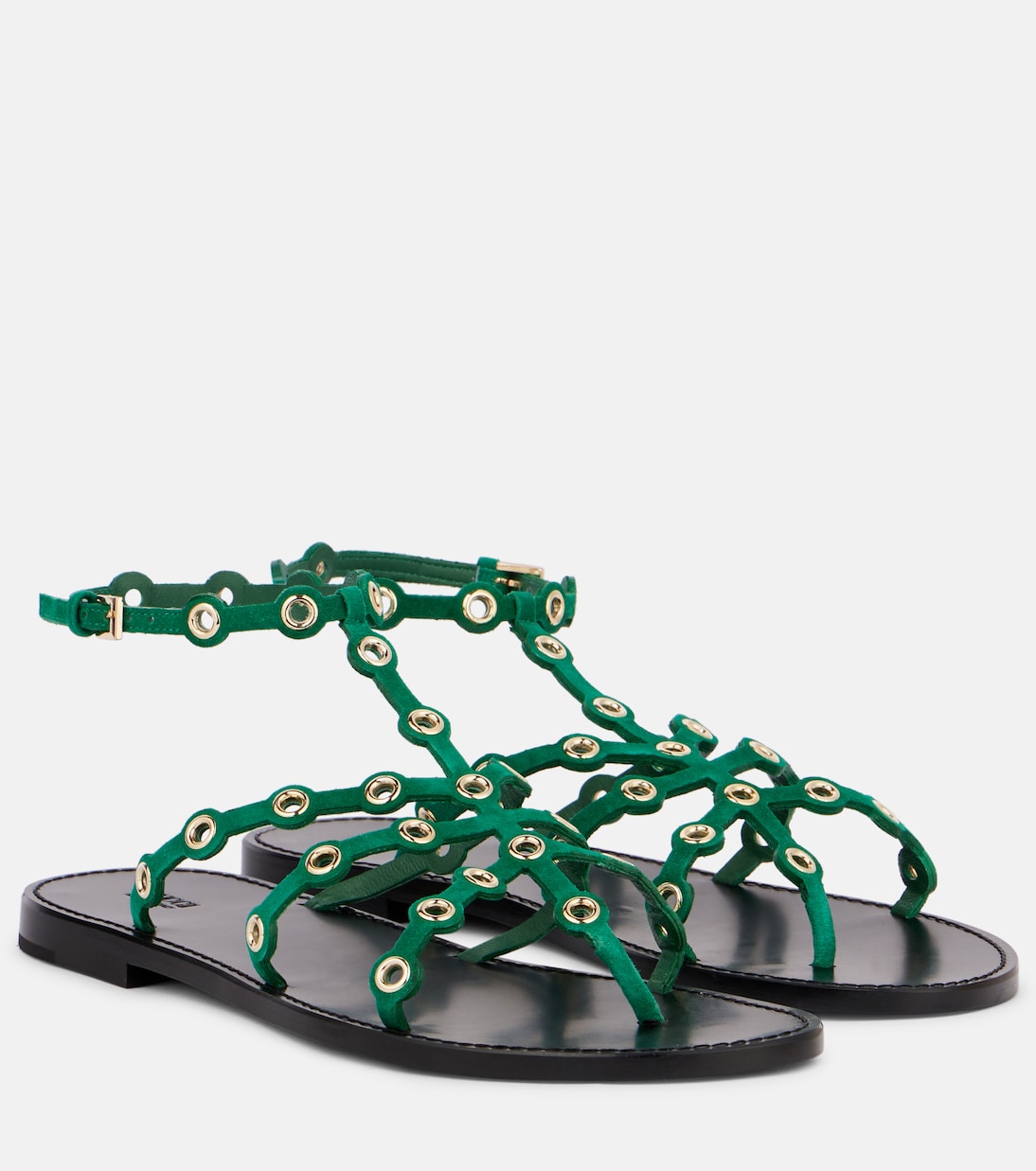 Эмилио замшевые сандалии Pucci, Smeraldo