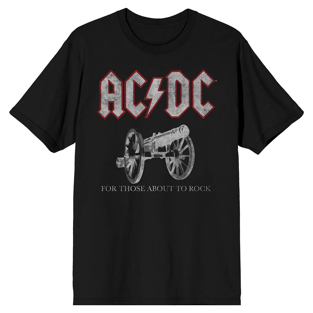 

Мужская футболка AC/DC для тех, кто собирается поиграть в Rock Cannon Licensed Character, черный