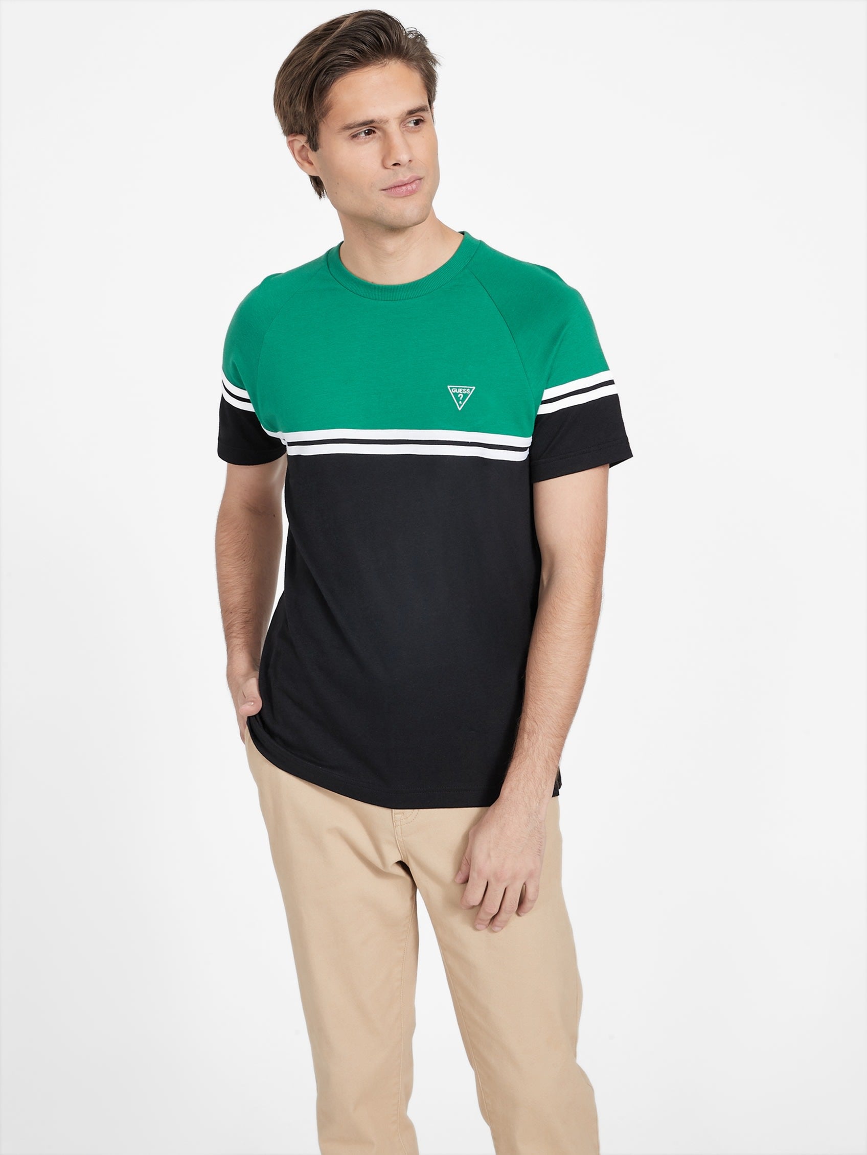 

Футболка Eco Kido Color-Block Guess Factory, цвет field green
