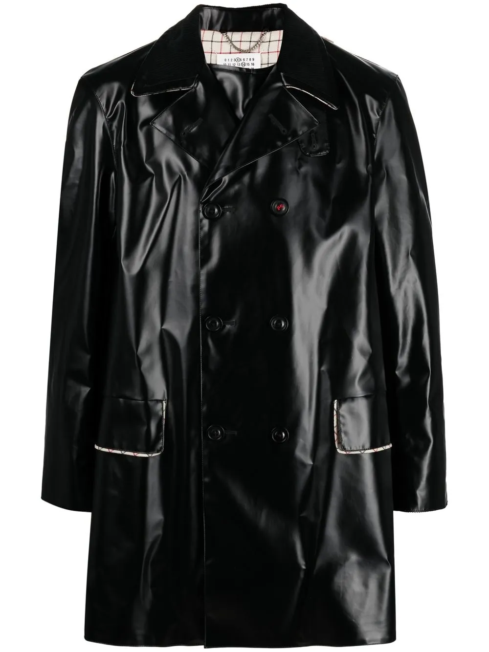 

Двубортное пальто MAISON MARGIELA, черный