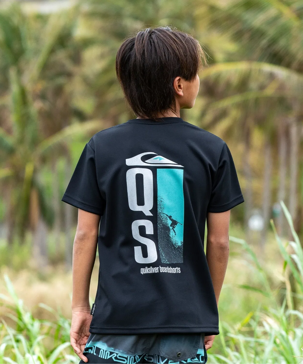 Рашгард детский Quiksilver QUIK DROP SS YOUTH, черный