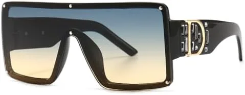 

Солнцезащитные очки с плоскими тонированными линзами для женщин, винтажные большие квадратные солнцезащитные очки для мужчин, модные аксессуары для очков MTZJH, C5