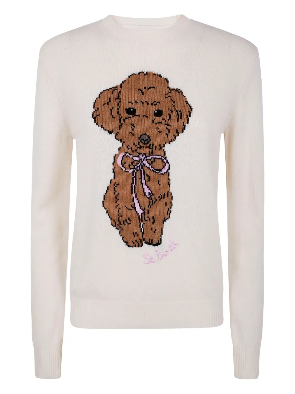 

Свитер с пуделем и бантом MC2 SAINT BARTH, нейтральный