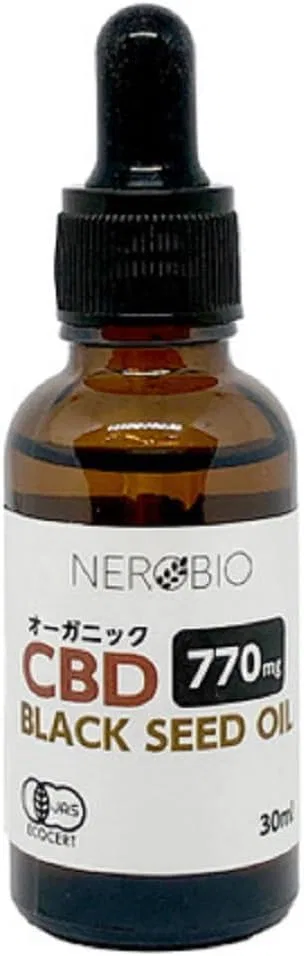 Масло для лица Nerobio — Organic Black Seed CBD Oil 770 мг, 30 мл