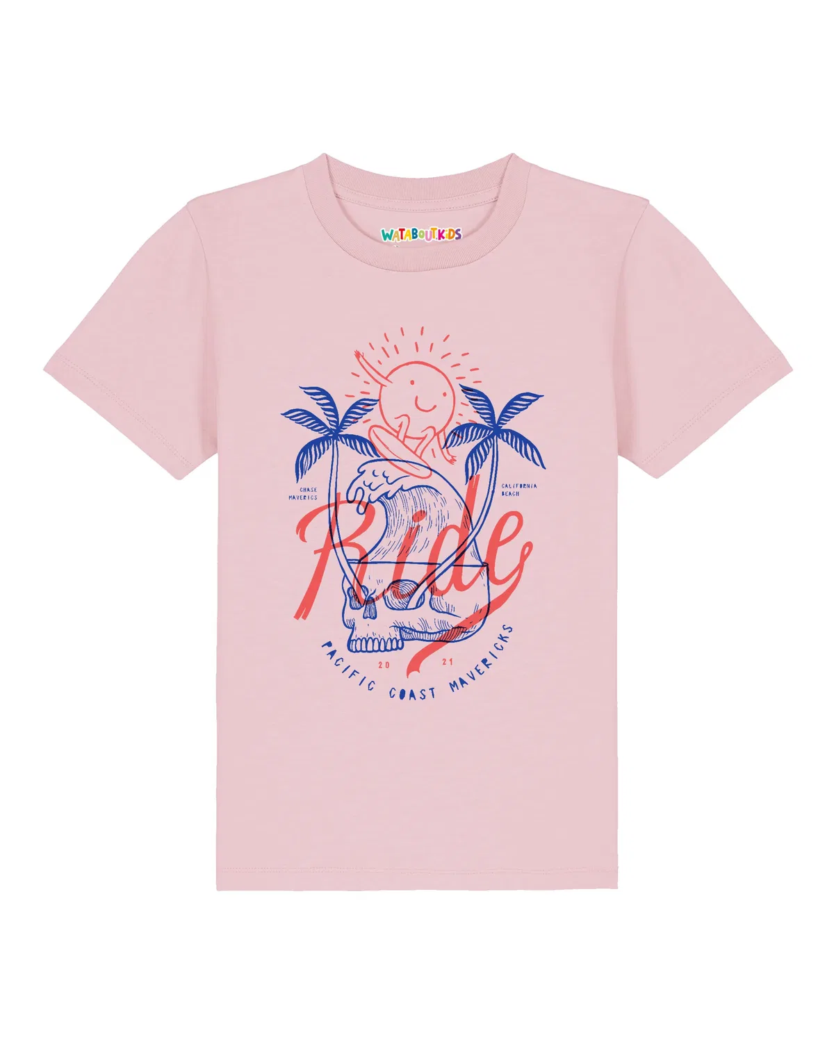 Футболка 'Ride the waves' Watabout.Kids, Rose