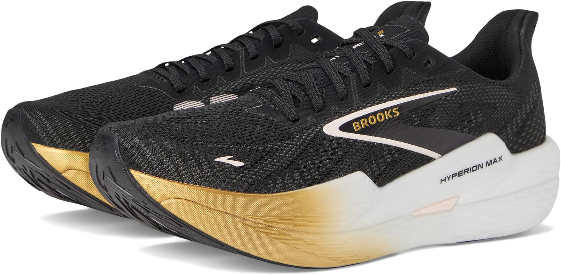 

Кроссовки Brooks Hyperion Max 2, цвет Black/Gold/Pink