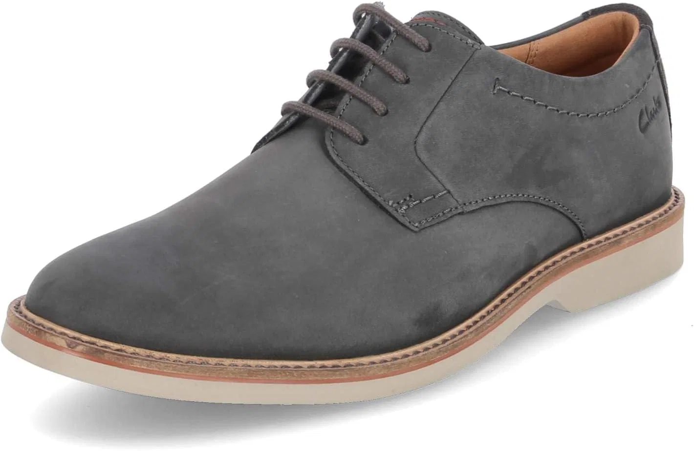 Мужские туфли Clarks Atticus Pointe, Dark Grey Nubuck — фото 2