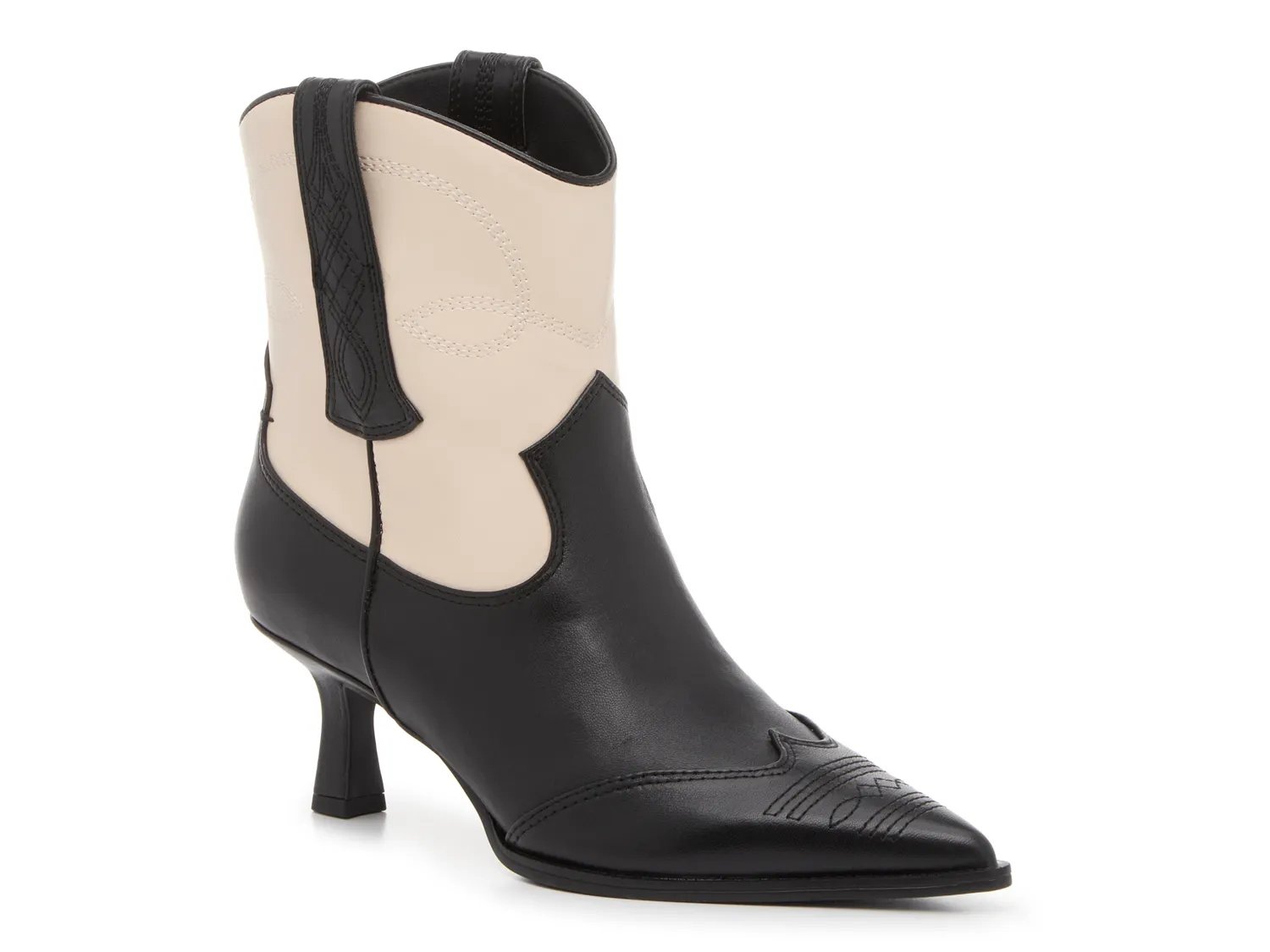 Ботинки Circus by Sam Edelman Yolanda Western Bootie, черный/белый