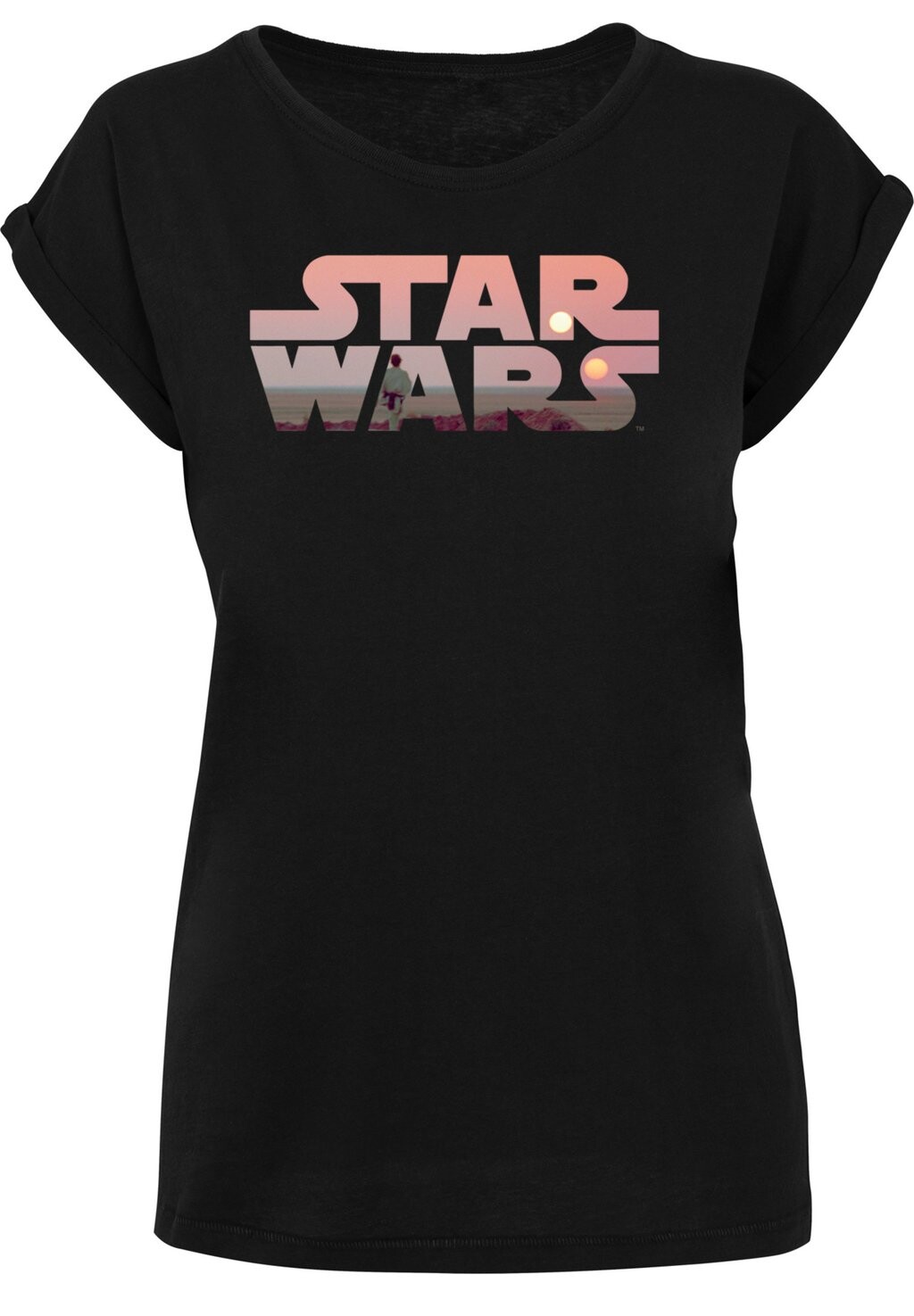 

Футболка с принтом STAR WARS TATOOINE LOGO F4NT4STIC, черный