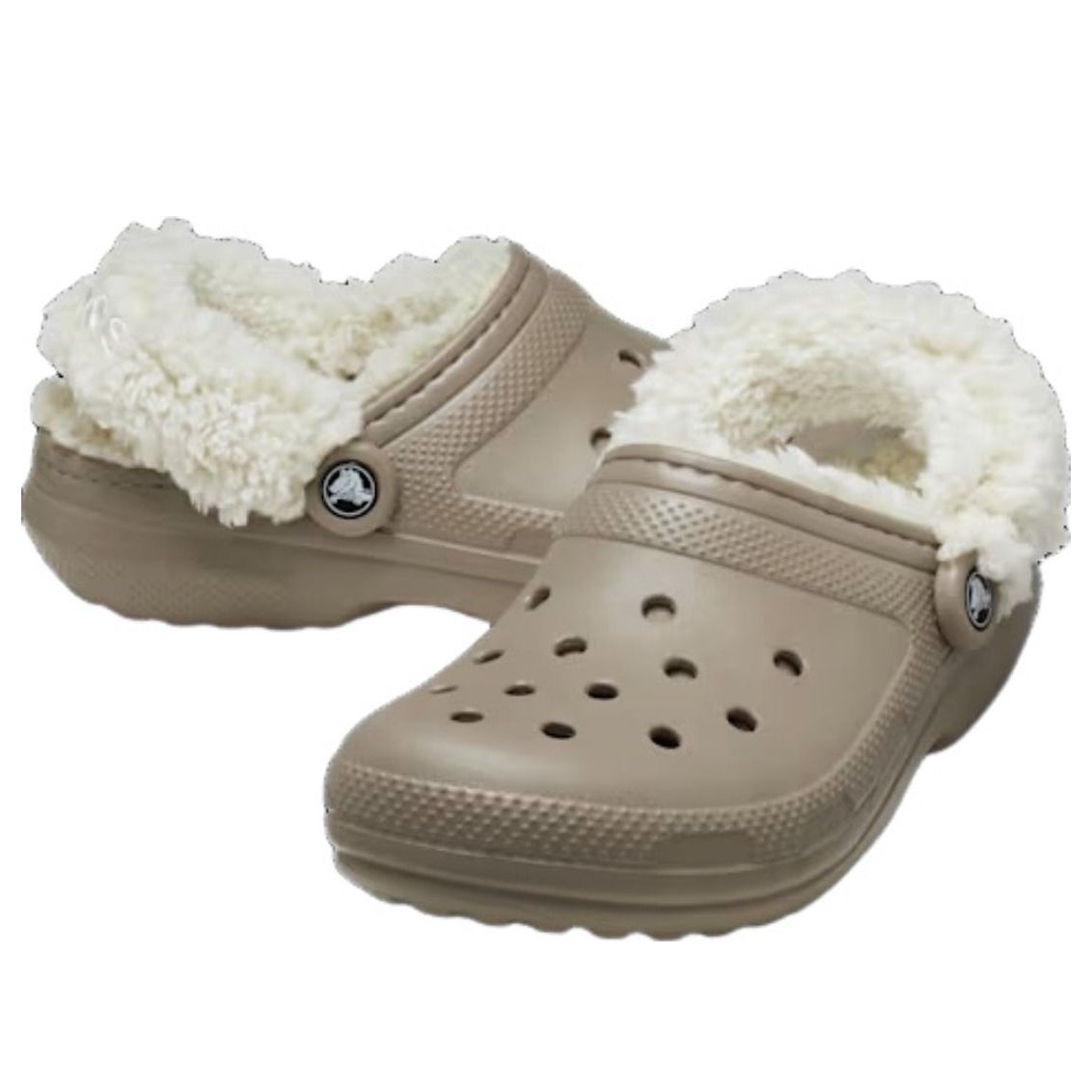 Классические сабо Crocs на флисовой подкладке, цвет «Гриб» — фото 2